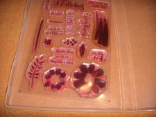 Stampin-UP FLOWERS, LEAVES, BIRTHDAY 18 pcs Photopolymer Stamp Set FREE SHIP