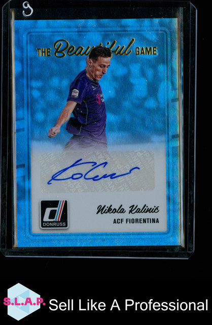 NIKOLA KALINIC PANINI DONRUSS NO.BG-NK 2016-17 AFC FLORENTINA ENGLISH AUTO