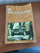 Original Allegro Workshop Manual from Leyland Cars C.1977