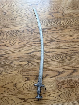 Vintage Indo Persian Talwar Shamshir Sword Tulwar 32  Curved Blade 19th Century