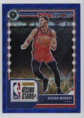 2023-24 NBA Hoops Premium Stock Rising Stars Blue Prizm 20/25 Keegan Murray 16c9