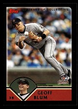 Geoff Blum Houston Astros Black 2003 Topps #399