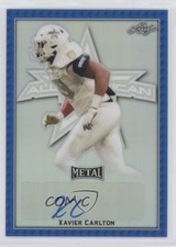 2020 Leaf Metal US Army All-American Bowl Blue 21/25 Xavier Carlton Auto 09q9