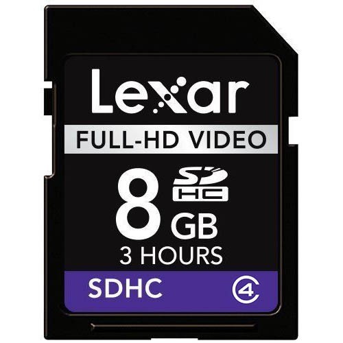 Lexar SDHC Class 4 - 8gb SD Card - Full HD