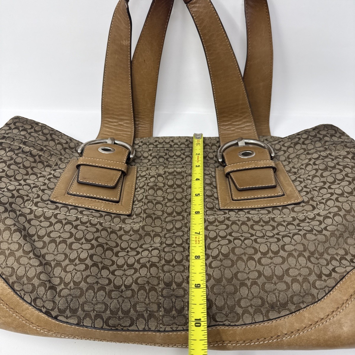 Coach Soho Brown Signature Business Tote Bag F10928 for sale