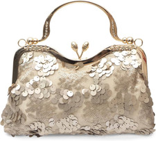 Borsetta Da Sera Con Paillettes Da Donna in Velluto Clutch Pochette Piccolo Con 