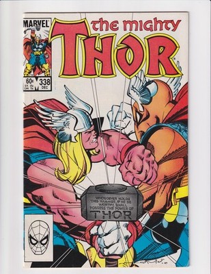 THOR #338 MARVEL 1983 2ND BETA RAY BILL WALTER SIMONSON CLASSIC COVER NEWSSTAND