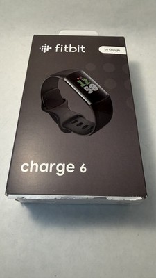 Fitbit Charge 6 Fitness Tracker in Obsidian/Black Aluminum Finish GA05183NA