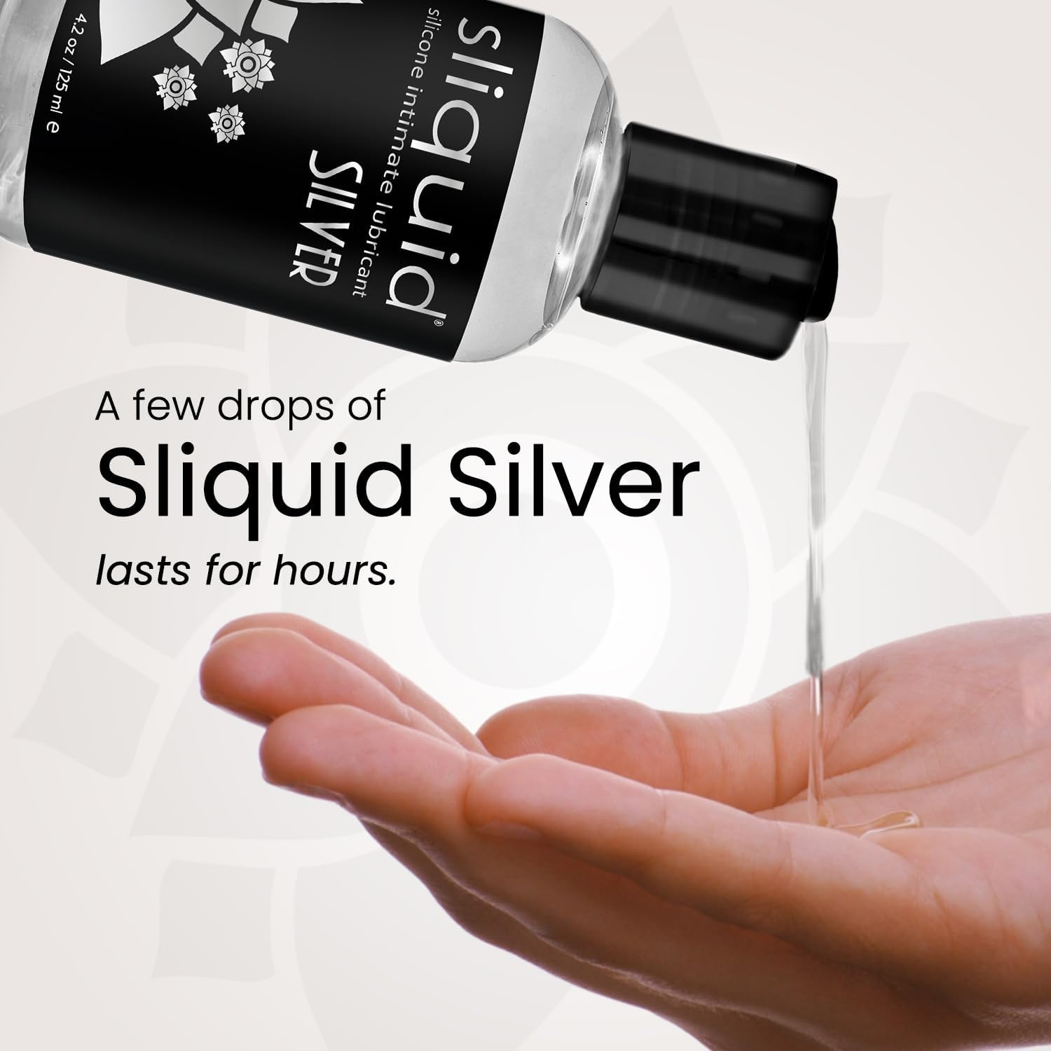 Sliquid Silver Intimate Lubricant - Silicone Lube for Women/Men/Couples, Hypoall
