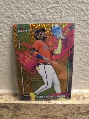 2026 Topps Finest Rare Gold Mini Diamond Ronald Acuna Jr #227 27/50 ATL Braves