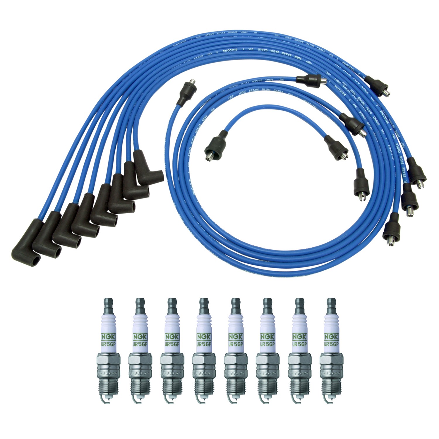 NGK Wire Set  NGK 8 G-Power Platinum Spark Plugs Kit for GMC P25 P35 Vin L GAS