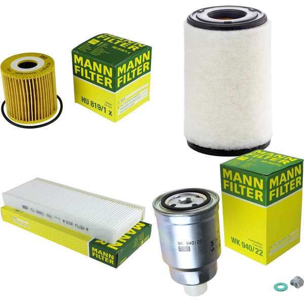 Mann-Filter Inspektionspaket Filterset Passend FüR Nissan Pick-Up 2.5 DI D22-image