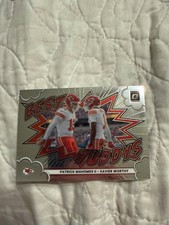 Patrick Mahomes II Xavier Worthy 2025 Donruss Optic Best Tuddys SP #1