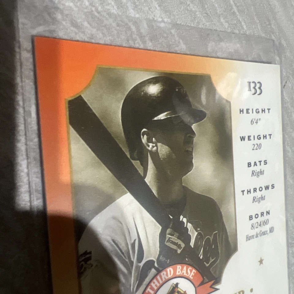 1998 Leaf Fractal Foundation Materials 192/200 Cal Ripken Jr (Wood) #192 HOF - Image 4 of 4