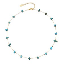 Beaded Choker Necklaces, Handmade Healing Crystal Stone Choker Colorful Boh - 04