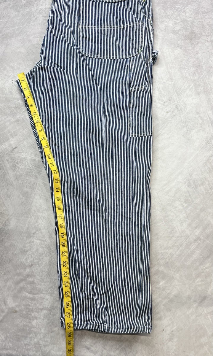 Vintage 60s Washington Dee Cee Overalls Train Engineer Stripe