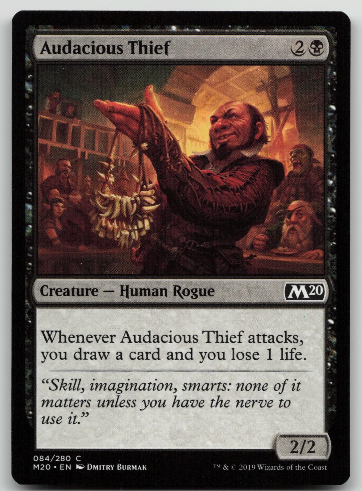 Audacious Thief 84 Common Core Set 2020 Magic: The Gathering Near Mint