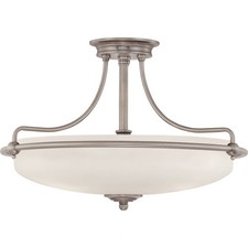 Griffin - 4 Light Semi-Flush Mount-Antique Nickel Finish Semi-Flush Mount