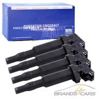 4X Beru ZÜNdspule FÜR BMW 1-ER E81 F20 3-ER E46 E90 F30 5-ER E60 F10 X3 X5 Mini