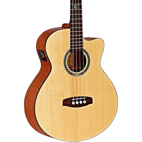Ortega Deep Series 5 D5384 Mahogany AE Bass Open Pore Natural 197881568276 RF