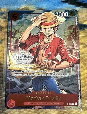 Monkey.D.Luffy Store Championship Winner One Piece TCG English