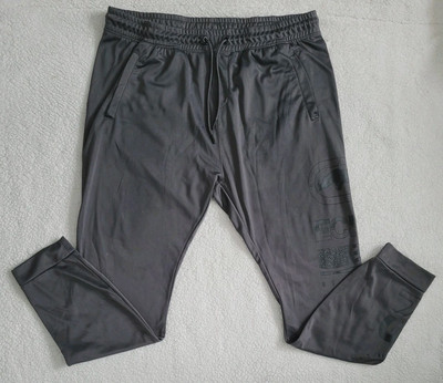 Ecko Function Mens 2XL Gray Drawstring Jogger Activewear Casual Pants USA Flag
