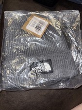 Northface Box Cuff Beanie, Heather Grey Brand New With Tags One Size Fits All.