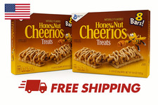Honey Nut Cheerios Treat Bars 2-Pack 8 Bars Each Free Shipping USA