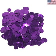 Purple Foil Confetti,Round Dots Glitter Table Confetti,Sparkling for Party De...