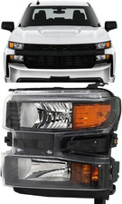 2019-21 Silverado 1500 Left Driver Side Halogen Headlight  Compatible