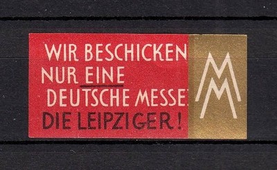 425760/ Reklamemarke   Leipziger Messe - ungebraucht