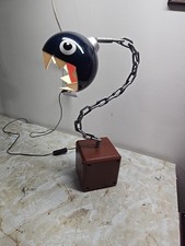 Rare Super Mario Brothers Chain Chomper Lamp Light Game Room Collectible Works