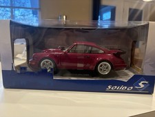 1/18 Solido Porsche 911 (964) Turbo 3.6 Coupe (Star Ruby Red) Diecast Car Model