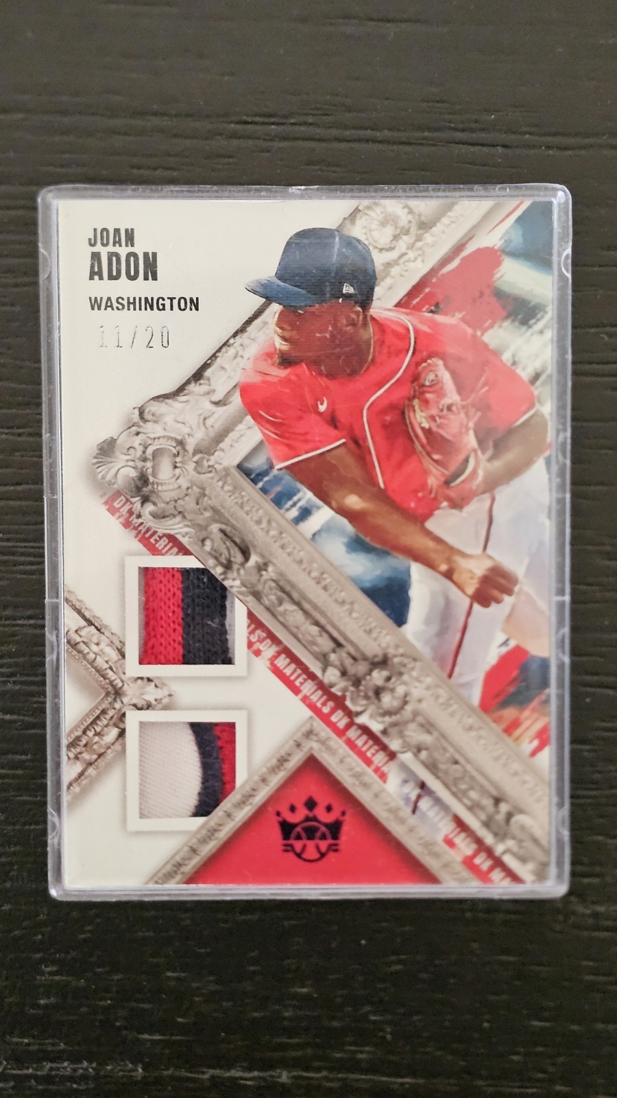 2022 Panini Diamond Kings - Dk Materials Joan Adon #DKM-JA Purple /20 (MEM, RC)