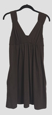VELVET TORCH WOMEN'S SIZE M SLEEVELESS BROWN WITH SIDE POCKETS SHORT DRESS