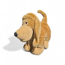 VTg 1990 TONKA POOCH PATROL FLOPPY HOUND BROWN PUPPY DOG Plush P10