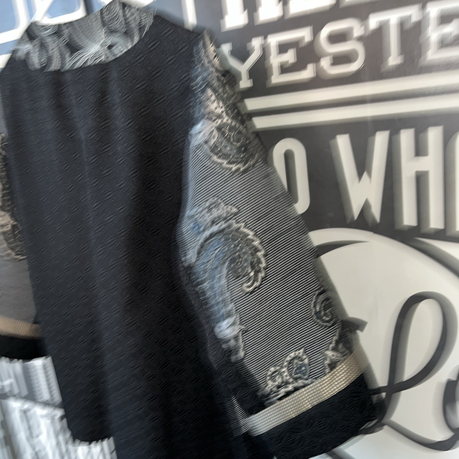 Chicos Kimono Style Blazer, Patchwork - image 3