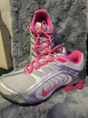 Nike Shox Navina Womans  Sizez 9.5 Pink Gray BENEFITS CHARITY  =^..^=  Nice!