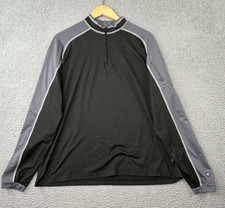 Kuhl Technikore Quarter Zip Pullover Womens XL Black Gray Sleeve Pocket Gorpcore