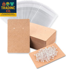 Earring Display Cards with 100 Pcs Earring Holder Cards 200 Pcs Earring Backs an