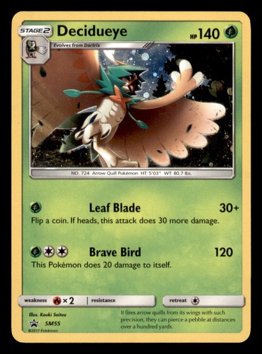 Decidueye - SM55 Holo LP Sun & Moon Promo Pokemon