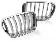 Frontgrill Kühlergrill Set für BMW X3 F25 2010-07/2014 Chrom Titan Niere