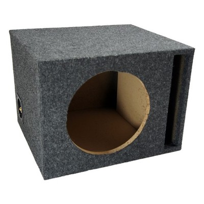 Car Audio Single 10'' Vented Subwoofer Stereo Sub Box Ported Enclosure Speaker