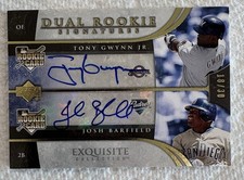 2006 Exquisite Collection Tony Gwynn Jr Error Auto Autograph 18/30 Very Rare!