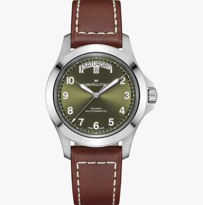 Hamilton Khaki Field King Day-Date Green Dial Auto 40mm Men's Watch H64475560