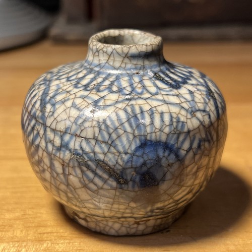 Antique Zhangzhou Swatow 1570-1650 Jarlet Stoneware Bottle Porcelain Bottle Blue - Picture 3 of 10