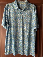 Men's Performance Polo-Anti UV-4 Way Stretch-Moisture Wicking-Size XL