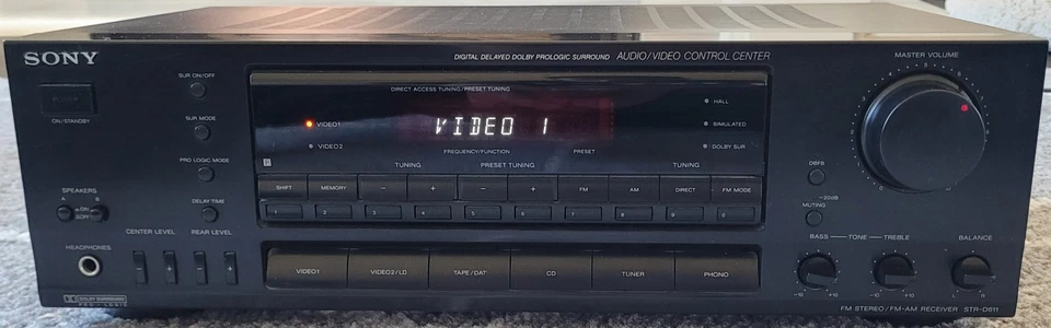 Sony STR-D611 AV Receiver HiFi Dolby Pro Logic 5.1 AM/FM No Remote Tested Works - Image 2 of 4