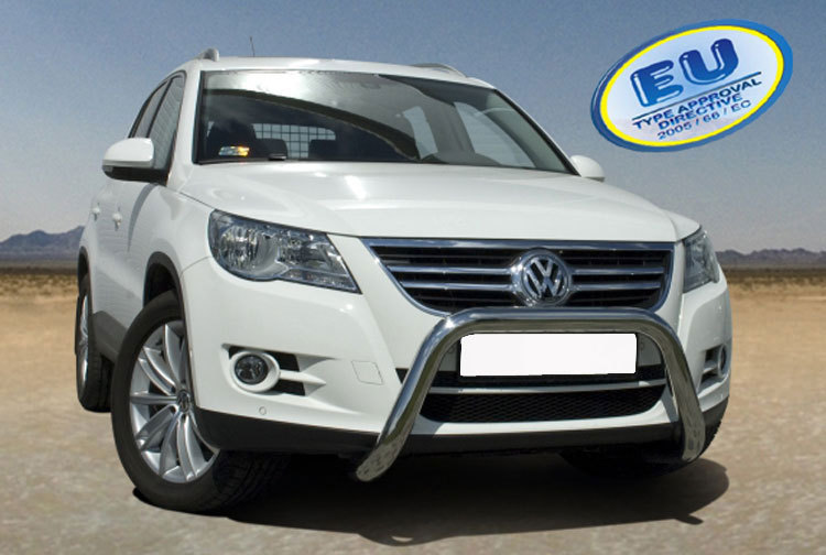 Pare-buffle pour Tiguan protège pare-chocs avant en acier inox résistant 70mm