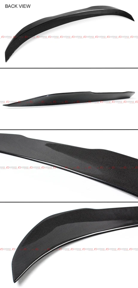 FOR 17-2022 ALFA ROMEO GIULIA HIGHKICK DUCKBILL CARBON FIBER TRUNK SPOILER WING - Image 3 of 4